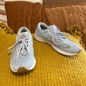 New Balance Fresh Foam Grey and Rose Gold Sneakers — Women’s 7.5